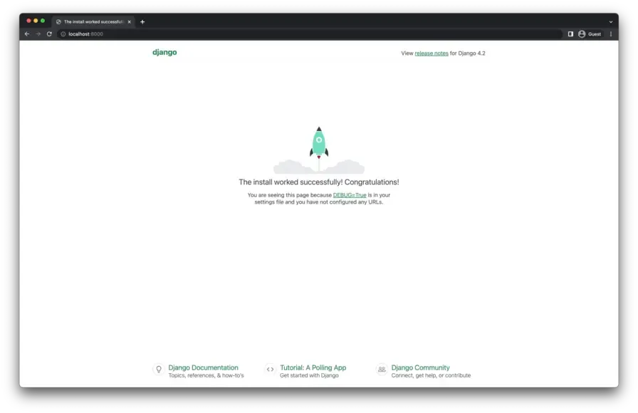 Django dev server